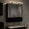Armoire Miroir de Salle de Bain Chêne noir 60 x 14.5 x 70 cm 625968625968