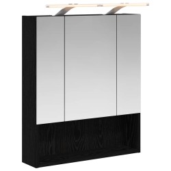 Armoire Miroir de Salle de Bain Chêne noir 60 x 14.5 x 70 cm 625968625968