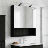 Armoire Miroir de Salle de Bain Chêne noir 60 x 14.5 x 70 cm 625968625968