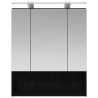 Armoire Miroir de Salle de Bain Chêne noir 60 x 14.5 x 70 cm 625968625968