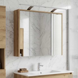 Armoire Miroir de Salle de Bain Chêne artisan 625969625969