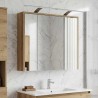 Armoire Miroir de Salle de Bain Chêne artisan 625969625969