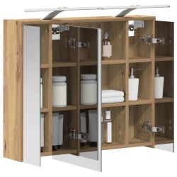 Armoire Miroir de Salle de Bain Chêne artisan 625969625969