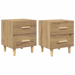 Armoire de lit 2 pc Chêne artisanal 40 x 35 x 47.5cm 625971625971