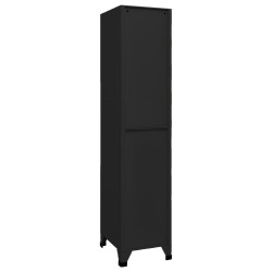 Armoire à casiers Noir 38x45x180 cm Acier 625972625972