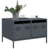 Meuble TV anthracite 68x50x43,5 cm acier laminé à froid 625975625975