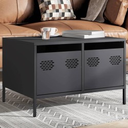 Meuble TV anthracite 68x50x43,5 cm acier laminé à froid 625975625975