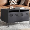 Meuble TV anthracite 68x50x43,5 cm acier laminé à froid 625975625975