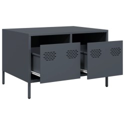 Meuble TV anthracite 68x50x43,5 cm acier laminé à froid 625975625975
