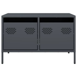 Meuble TV anthracite 68x50x43,5 cm acier laminé à froid 625975625975