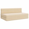 Canapé-lit pliable Crème 152 x 86,5 x 60 cm Tissu 625976625976