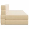 Canapé-lit pliable Crème 152 x 86,5 x 60 cm Tissu 625976625976