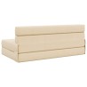 Canapé-lit pliable Crème 152 x 86,5 x 60 cm Tissu 625976625976
