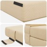Canapé-lit pliable Crème 152 x 86,5 x 60 cm Tissu 625976625976