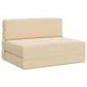 Canapé-lit pliable Crème 100 x 80 x 60 cm Tissu 625977625977