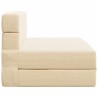 Canapé-lit pliable Crème 100 x 80 x 60 cm Tissu 625977625977