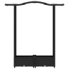 Lit Élevé avec Treillis et Toit Noir 124 x 40 x 123 cm PP 625978625978