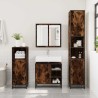 Armoire de lavabo de salle de bain chêne fumé 65x33x60 cm 625980625980
