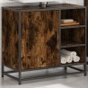 Armoire de lavabo de salle de bain chêne fumé 65x33x60 cm 625980625980