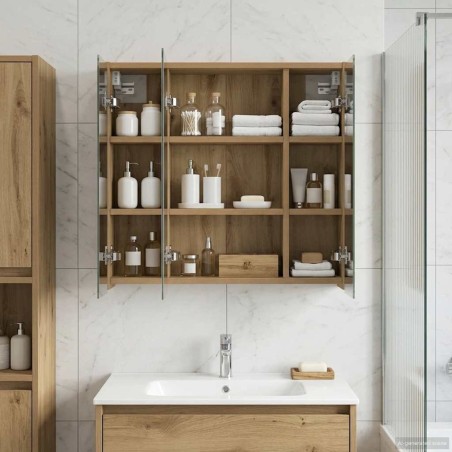 Armoire Miroir de Salle de Bain Chêne artisan 625983625983