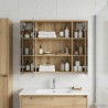 Armoire Miroir de Salle de Bain Chêne artisan 625993625993