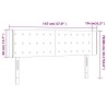 Tête de lit à LED Noir 147x16x78/88 cm Tissu 625999625999