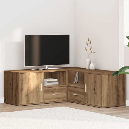 Armoire d'angle chêne artisanal 200x40x45 cm bois d'ingénierie 626004626004