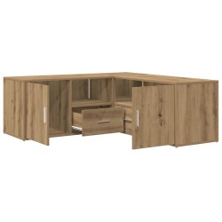 Armoire d'angle chêne artisanal 200x40x45 cm bois d'ingénierie 626004626004