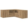 Armoire d'angle chêne artisanal 200x40x45 cm bois d'ingénierie 626004626004
