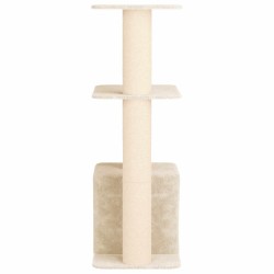 Arbre à chat avec poteaux à griffer en sisal Crème 133 cm 626006626006