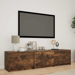 Meuble TV avec LED 165 x 34 x 40 cm Chêne Fumé 626008626008