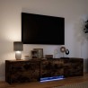 Meuble TV avec LED 165 x 34 x 40 cm Chêne Fumé 626008626008