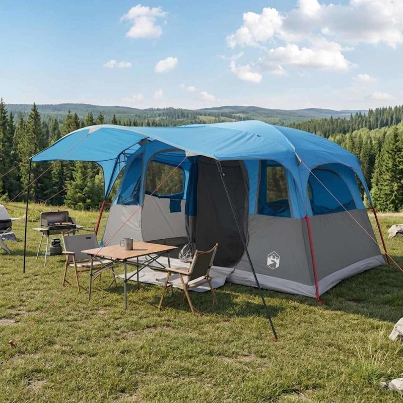 Tente tunnel Bleu 427 x 305 x 205 cm Polyester et Acier 626009626009