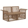 Canapé de jardin 2-Nombre de places Beige polyrotin 626016626016