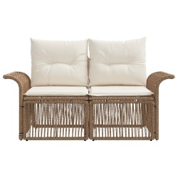 Canapé de jardin 2-Nombre de places Beige polyrotin 626016626016