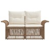 Canapé de jardin 2-Nombre de places Beige polyrotin 626016626016