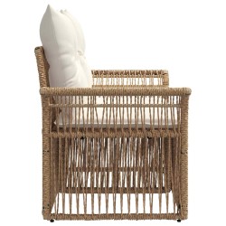 Canapé de jardin 2-Nombre de places Beige polyrotin 626016626016