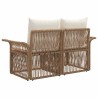 Canapé de jardin 2-Nombre de places Beige polyrotin 626016626016
