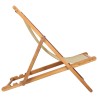 Chaise de plage Beige Bois de teck massif 626017626017