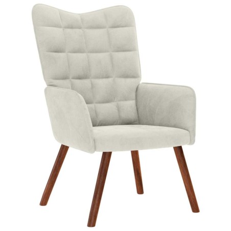 Chaise de relaxation crème velours 626018626018