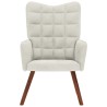 Chaise de relaxation crème velours 626018626018