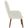 Chaise de relaxation crème velours 626018626018