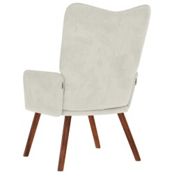 Chaise de relaxation crème velours 626018626018