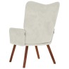 Chaise de relaxation crème velours 626018626018