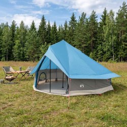 Tente Tipi avec toit Bleu 700 x 700 x 395 cm Polyester et Acier 626019626019