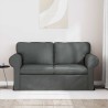 Canapé Gris foncé 155 x 82 x 80 cm tissu 626021626021