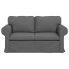 Canapé Gris foncé 155 x 82 x 80 cm tissu 626021626021