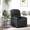 Fauteuil inclinable noir cuir véritable 626022626022