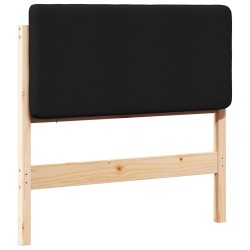 Tête de lit capitonnée Marron et Noir 75 cm Pin massif 626024626024