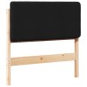 Tête de lit capitonnée Marron et Noir 75 cm Pin massif 626024626024